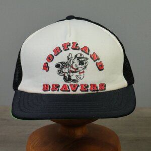 Vintage Portland Beavers Minor League Baseball Trucker Hat Mesh Snapback